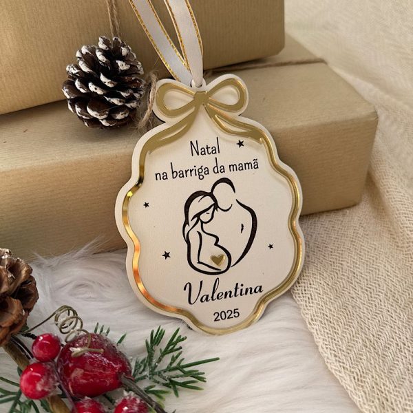 Enfeite de natal gravidez