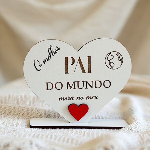 Coração com amor dia do pai
