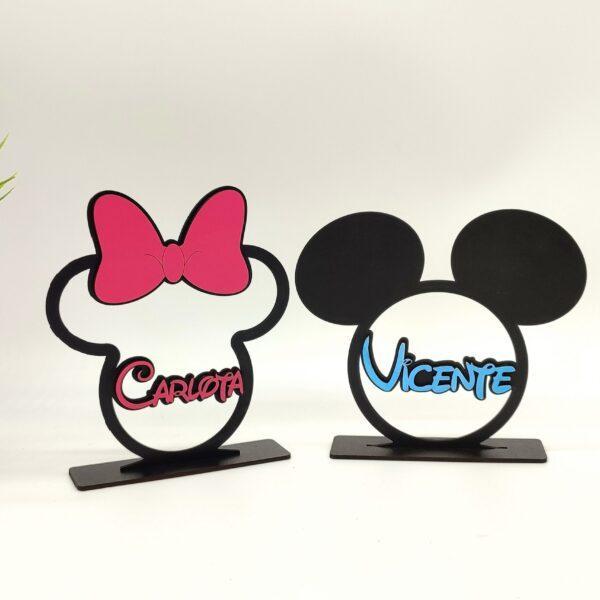 Placa Minnie e Mickey