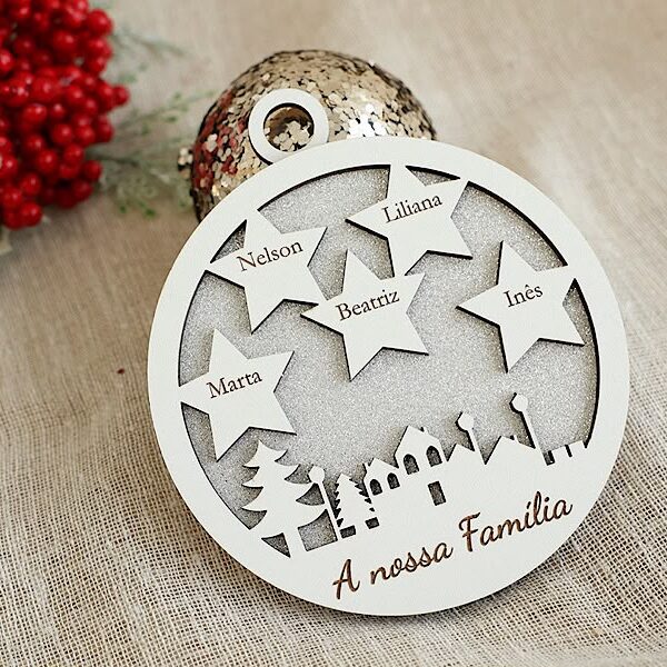 Bola de natal Família Estrelas