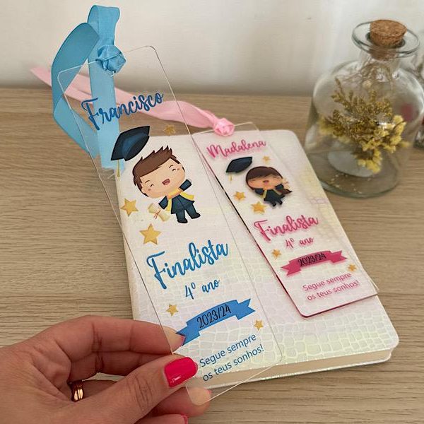 Marcador de livro finalista