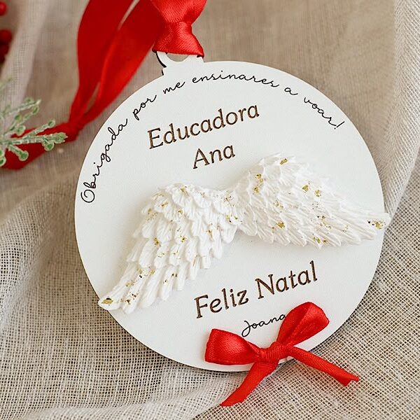 Enfeite asas em gesso perfumado