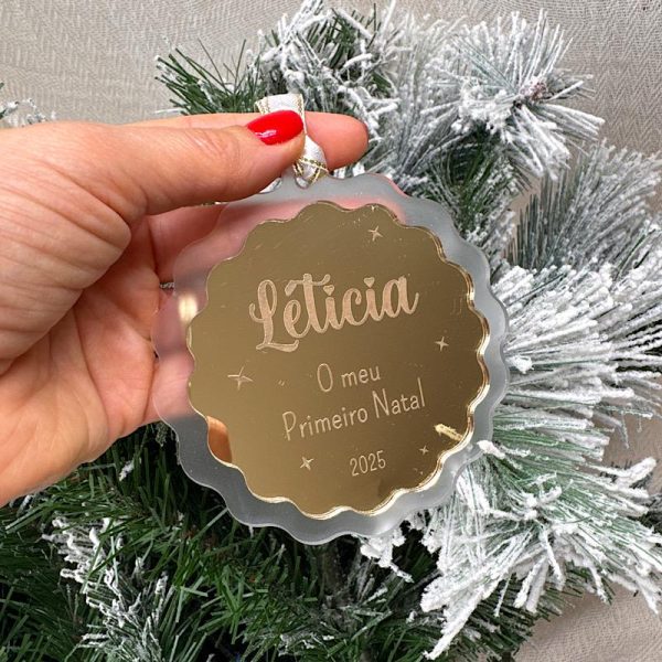 Enfeite primeiro Natal em acrílico 02