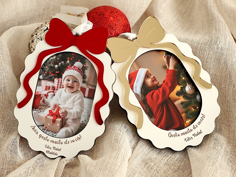 Enfeite de natal para fotografia