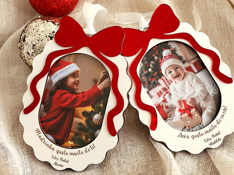 Enfeite de natal para fotografia